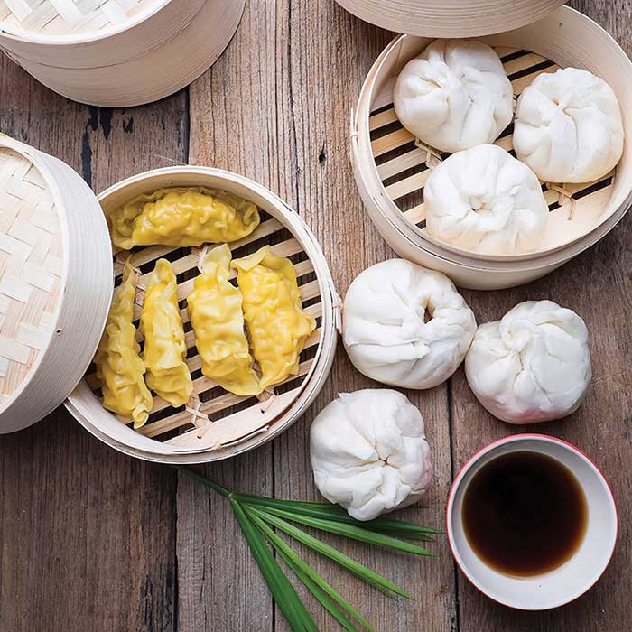Bamboo Steamer w/ Lid, 6"