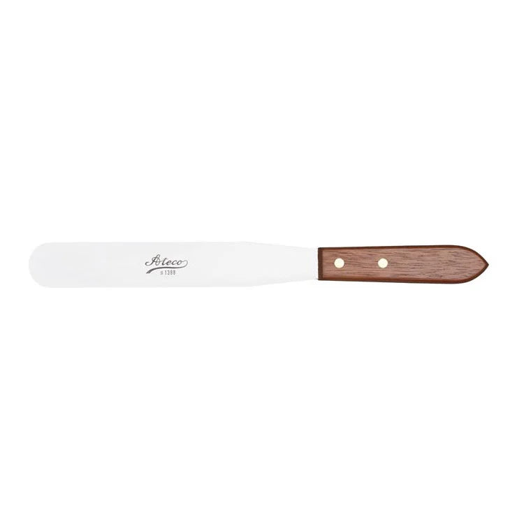 Ateco 1388 Pastry Spatula w/ Wood Handle, 8"