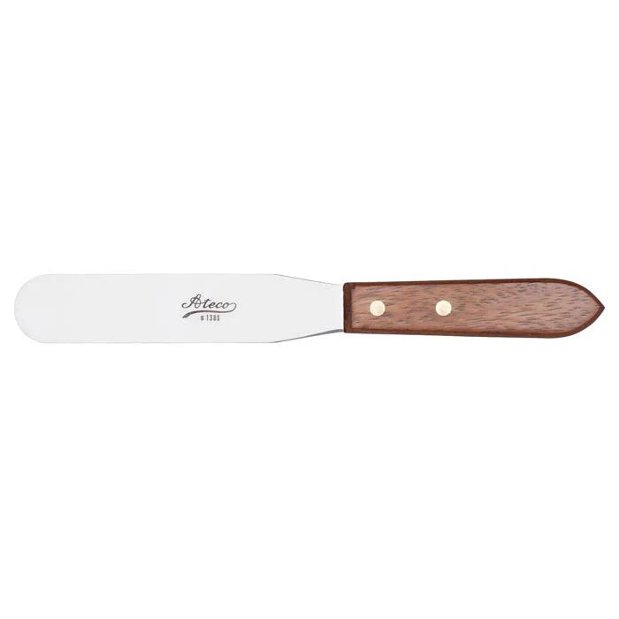 Ateco 1386 Pastry Spatula w/ Wood Handle, 6"
