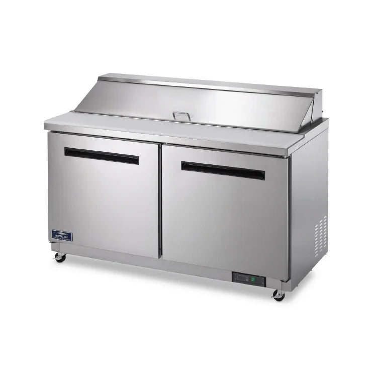 Arctic Air AMT60R Mega-Top Sandwich / Salad Prep Table, Two-Section, 60"