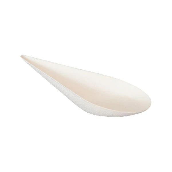 Amuse Bouche Bio 'n' Chic Drop Shape Sugarcane Dish / Spoon, 0.5 oz., Pack of 30