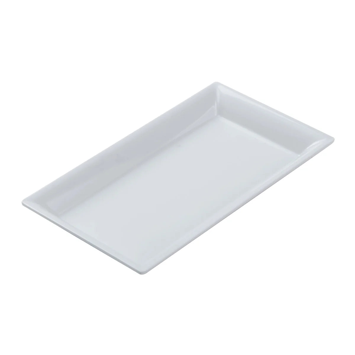 American Metalcraft MEL19 Endurance Rectangular White Melamine Platter