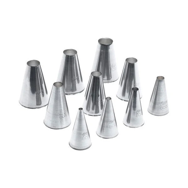 Ateco 810 Plain Tips Pastry Set #810, Set of 10