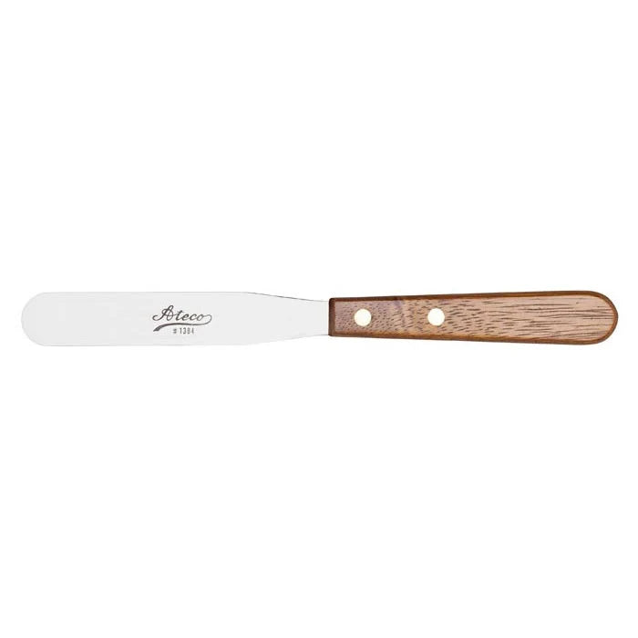 Ateco 1384 Pastry Spatula w/ Wood Handle, 4"